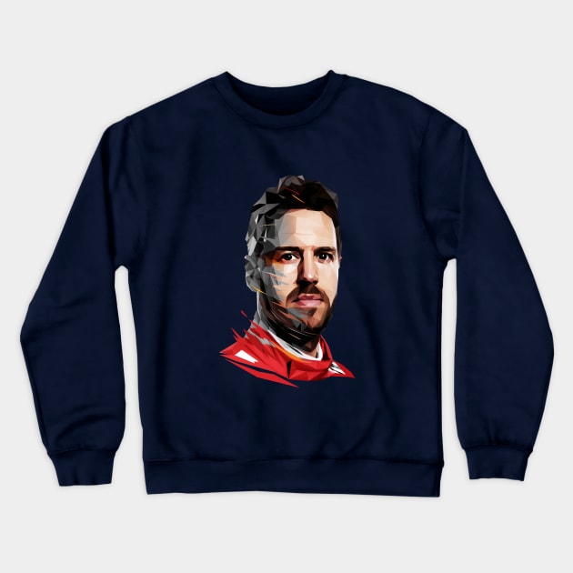 Sebastian Vettel Crewneck Sweatshirt by pxl_g